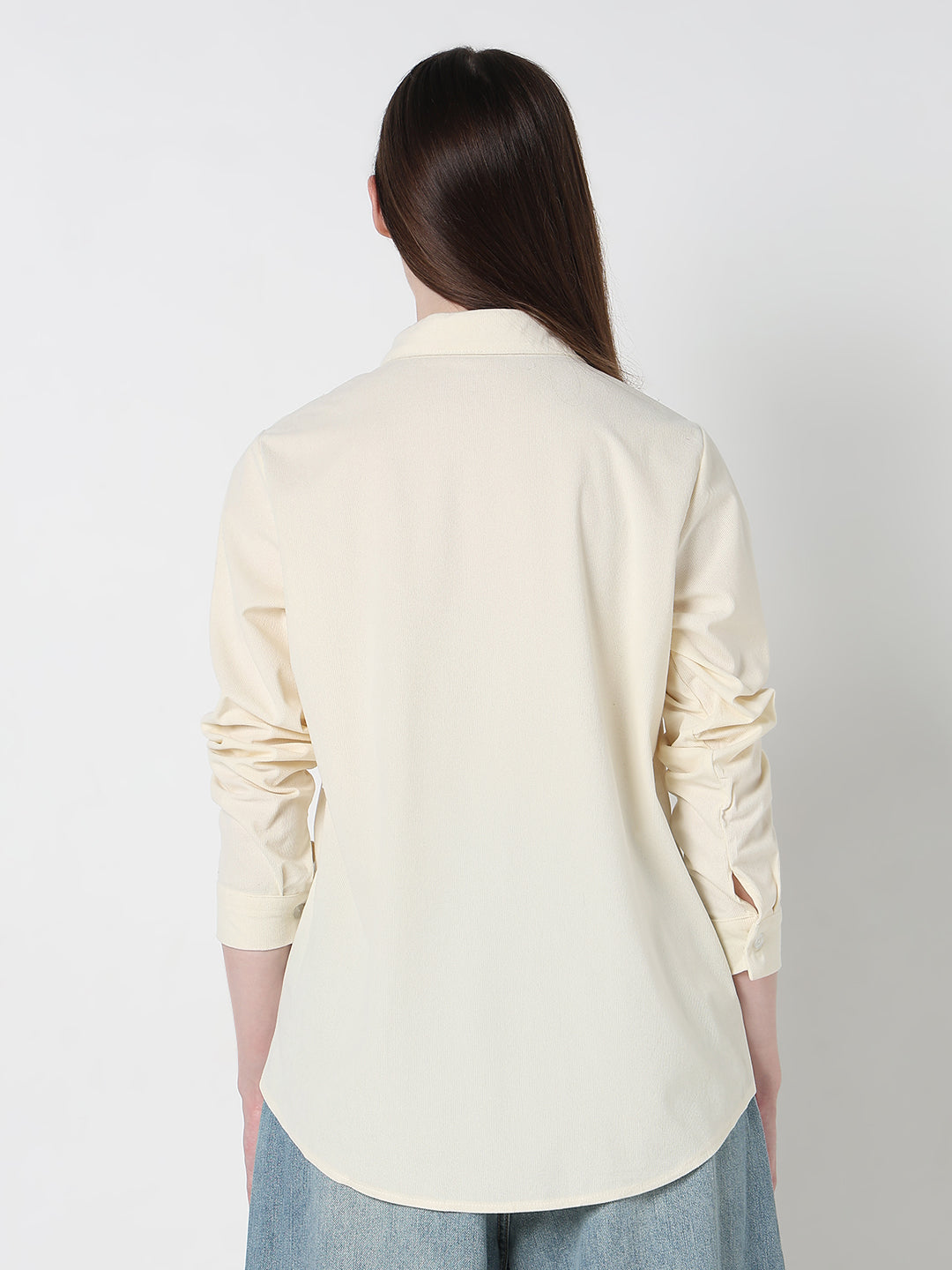 Women's Cream Relaxed Fit Shirt
