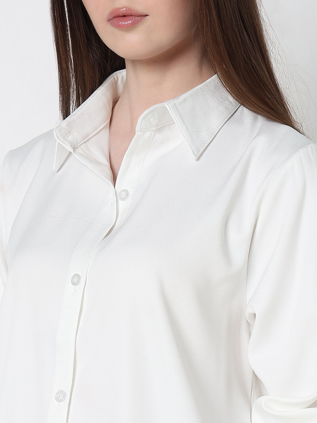 Women's White Regular Fit Shirt