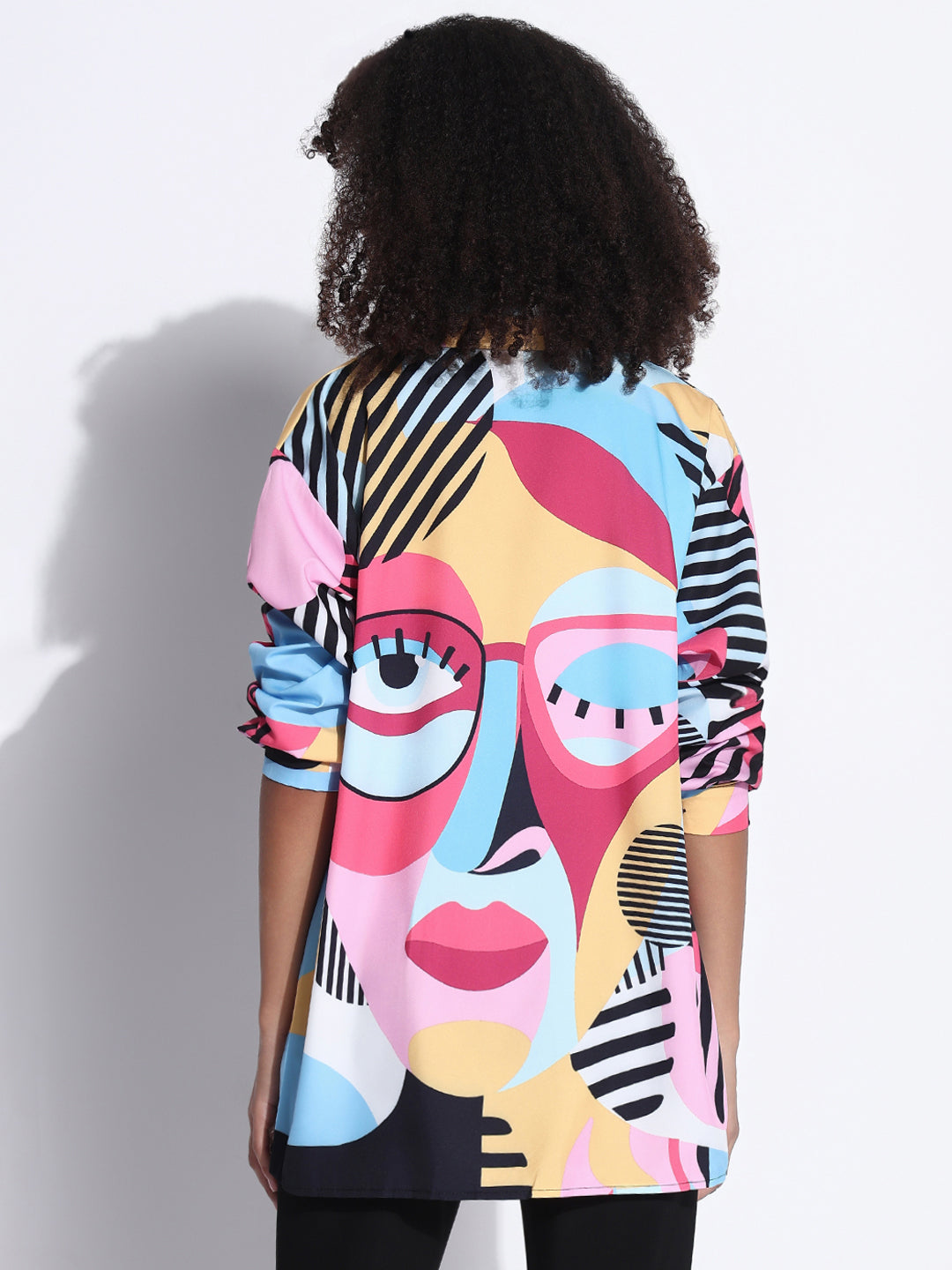Women's Graphic Multi Oversized Shirt