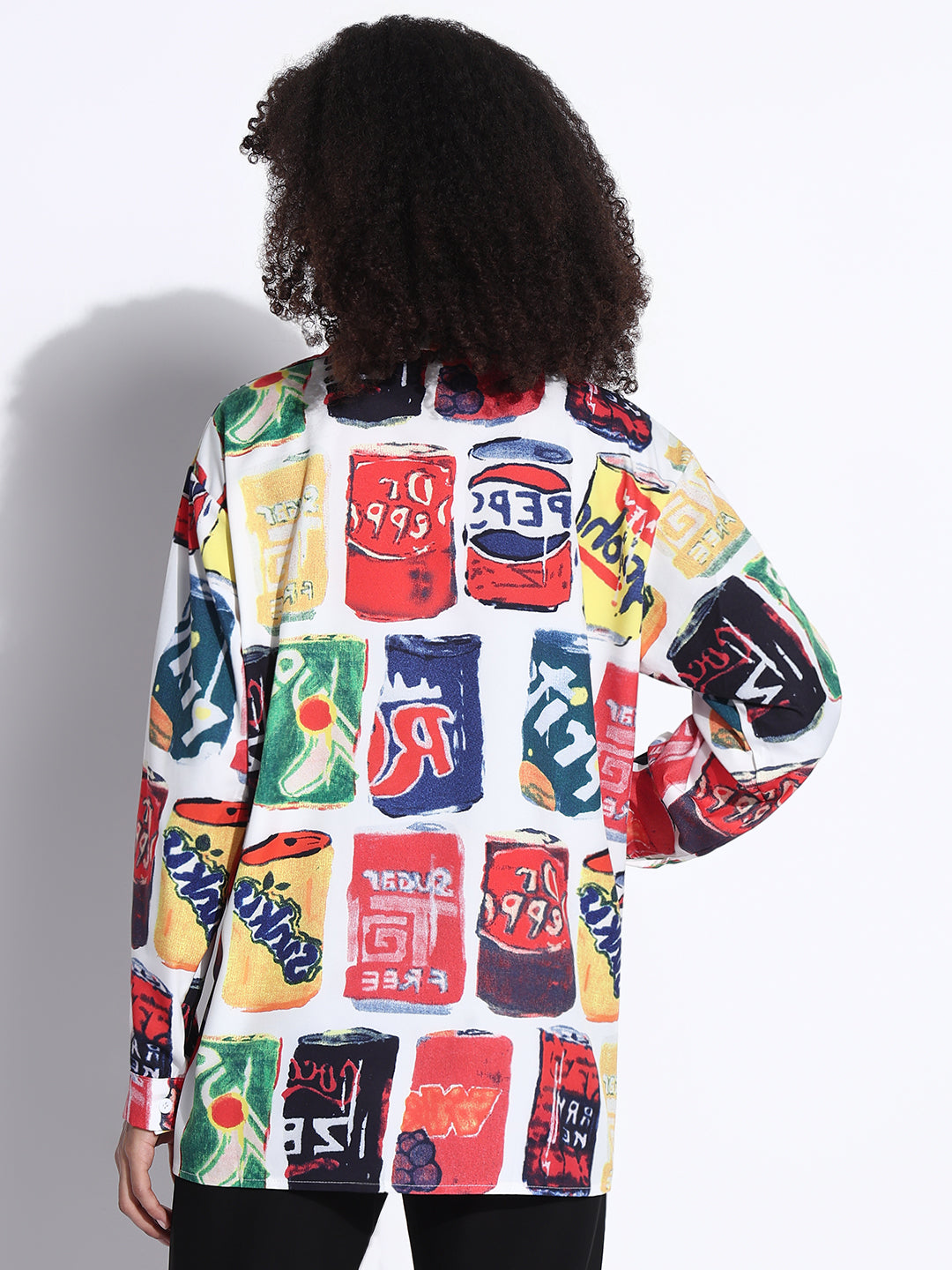Women's Graphic Multi Oversized Shirt