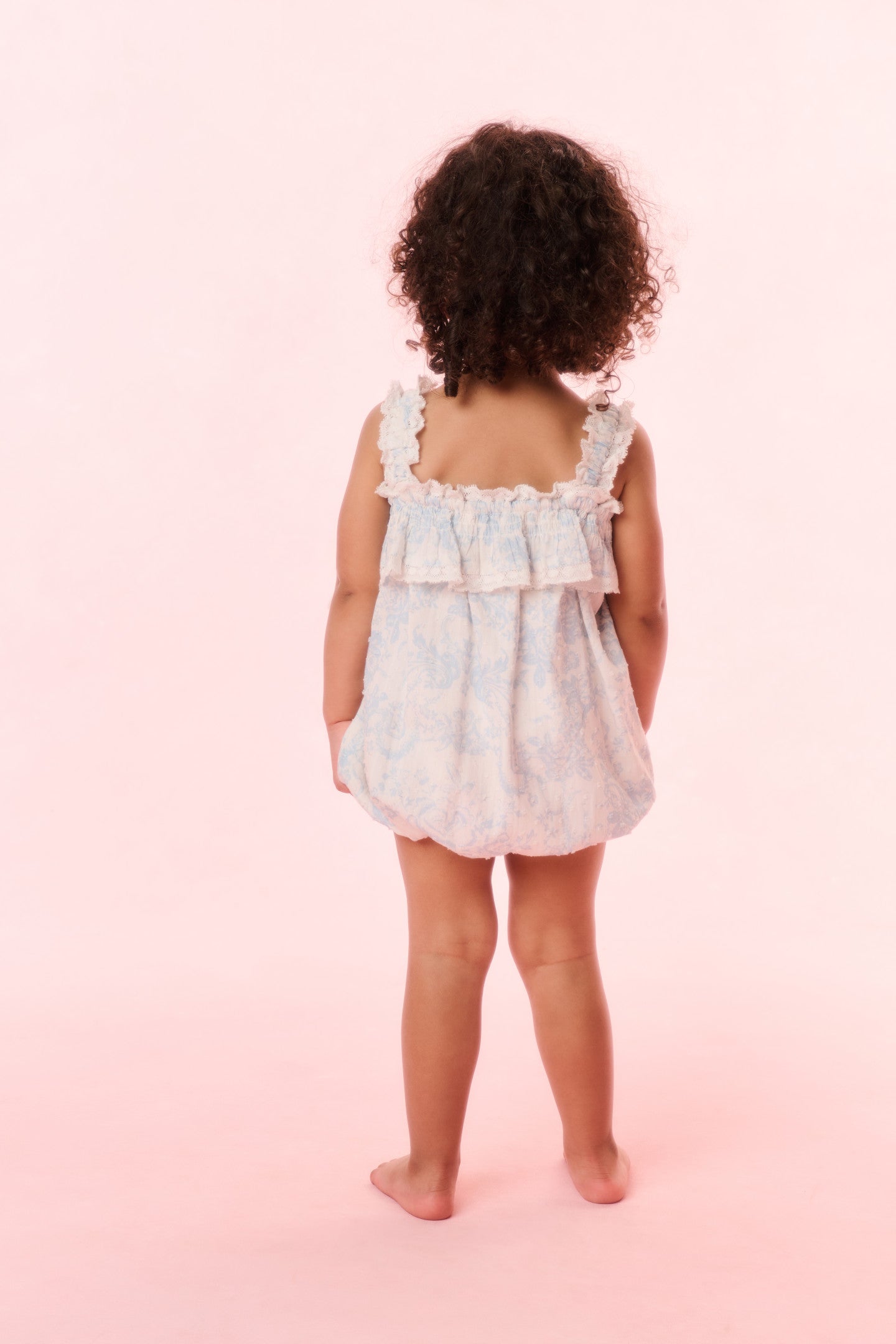 Baby Nadiana Cotton Toile Print Pinafore