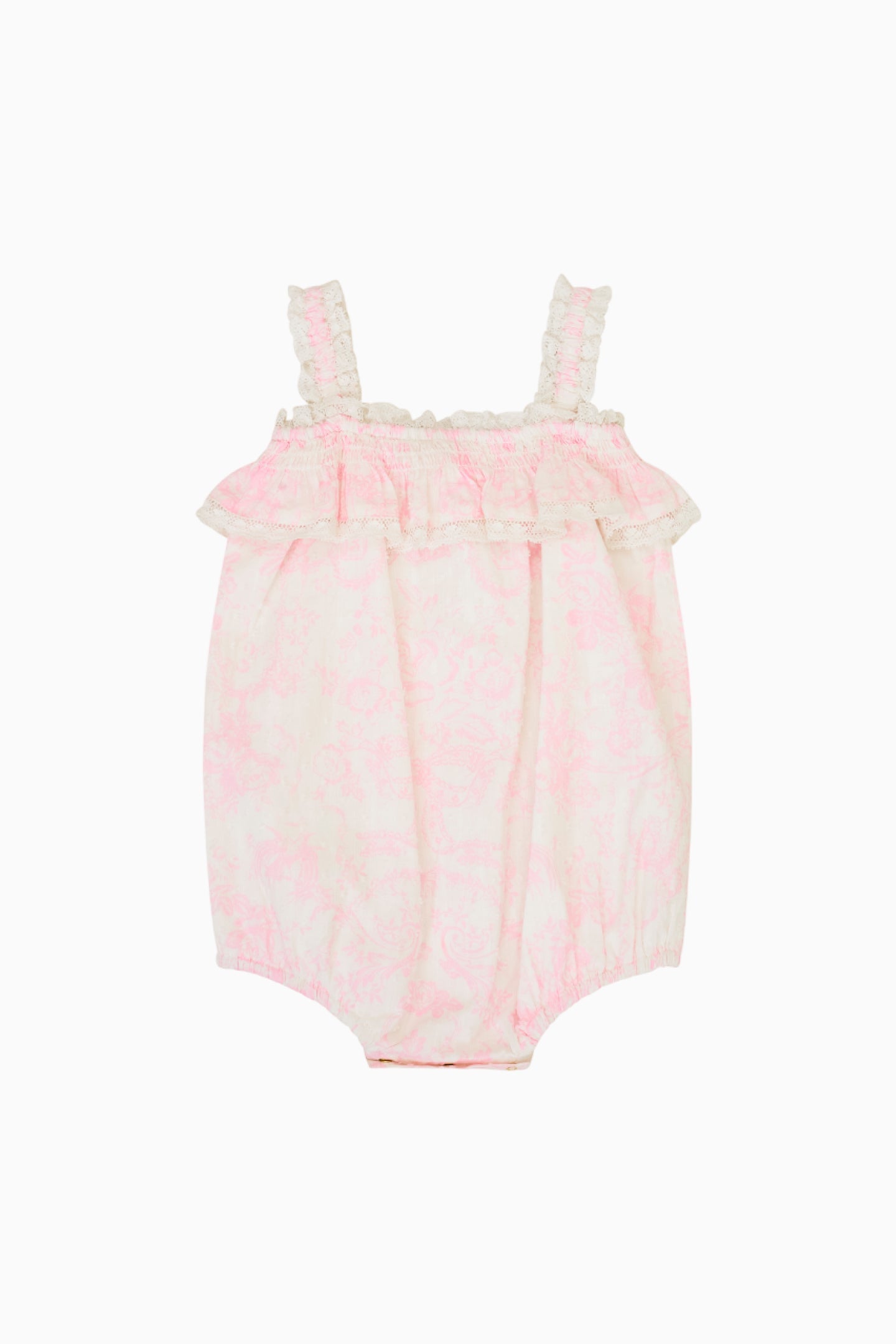 Baby Nadiana Cotton Toile Print Pinafore