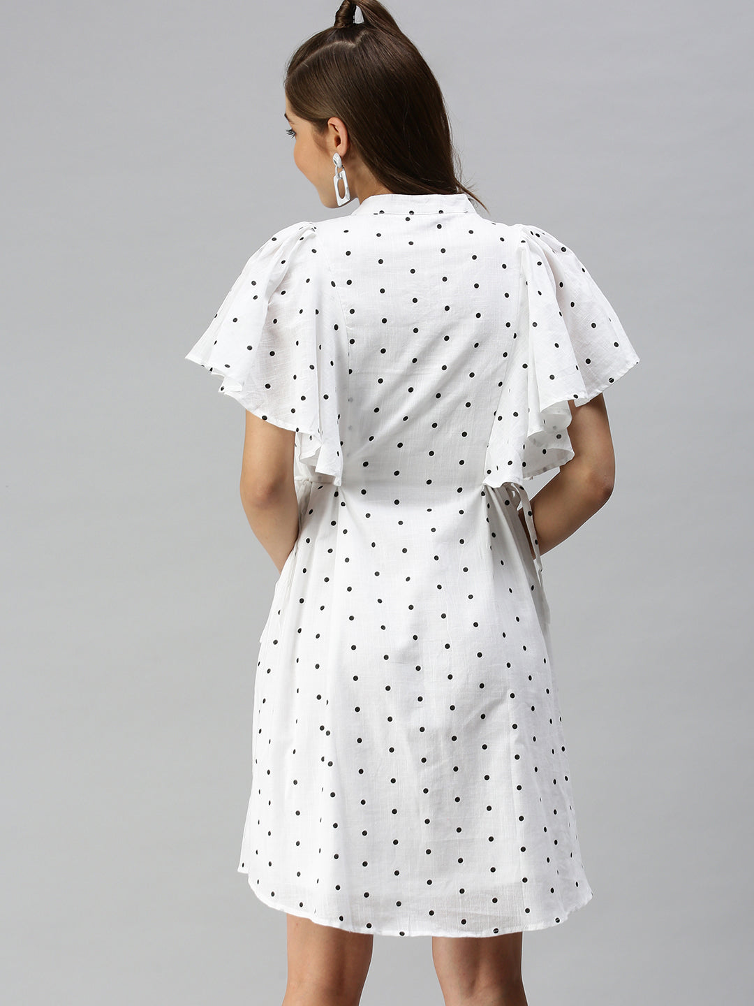Women's White A-Line Dress