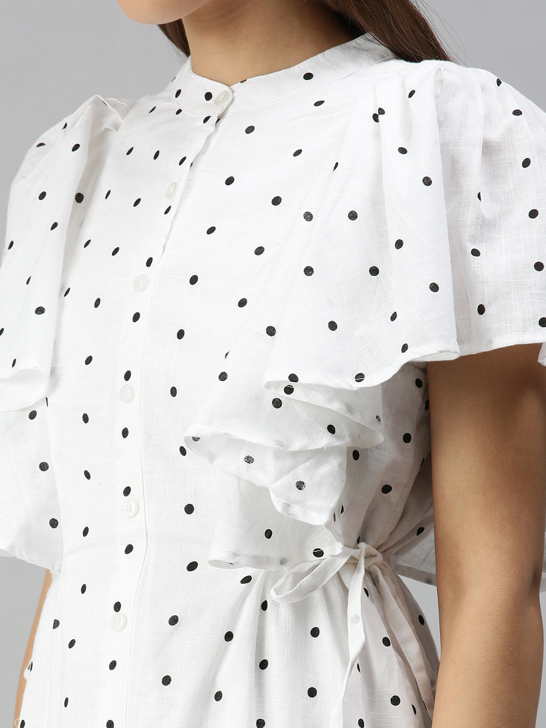 Women's White A-Line Dress