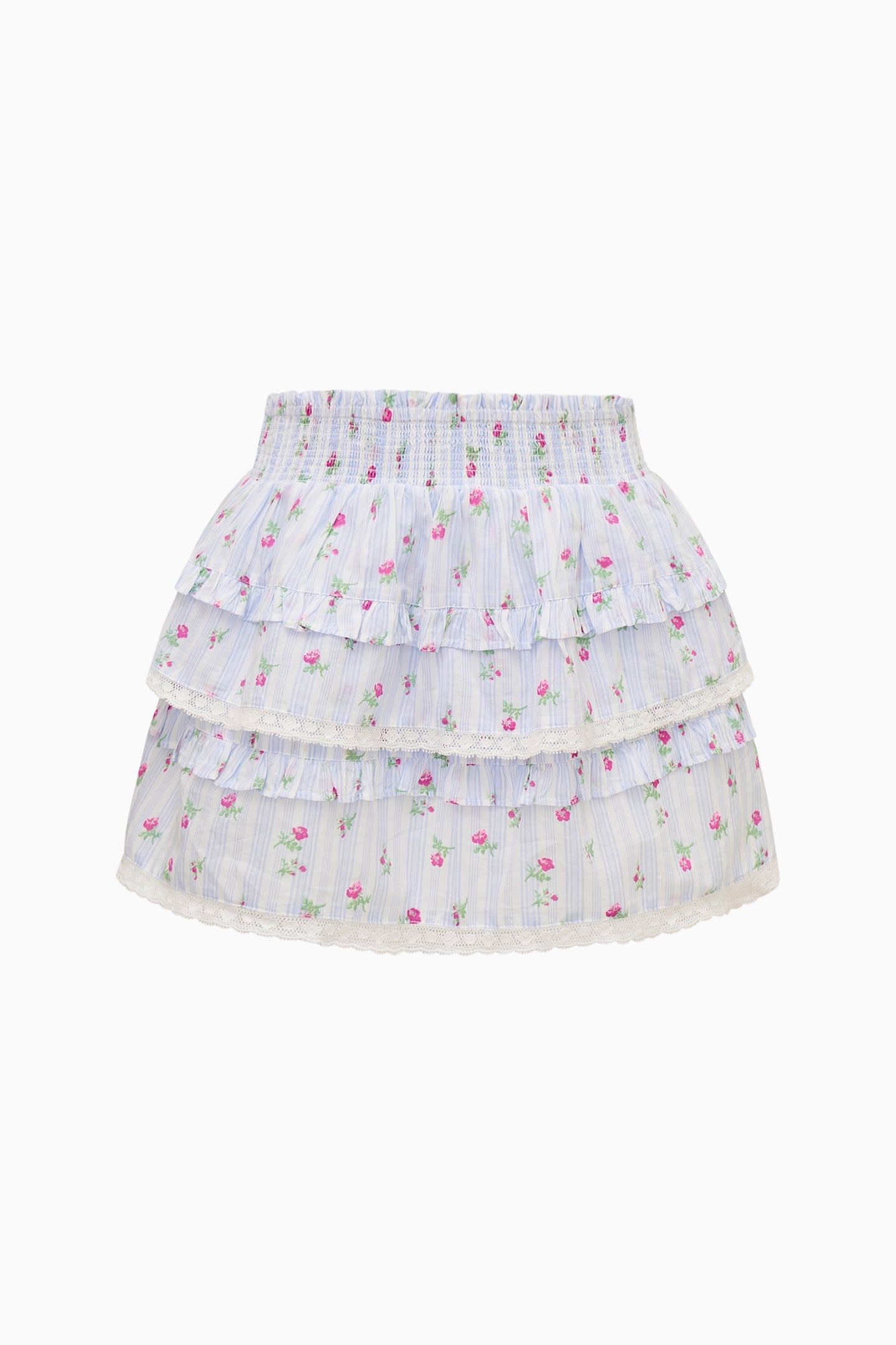 Girls Billie Floral Striped Skirt