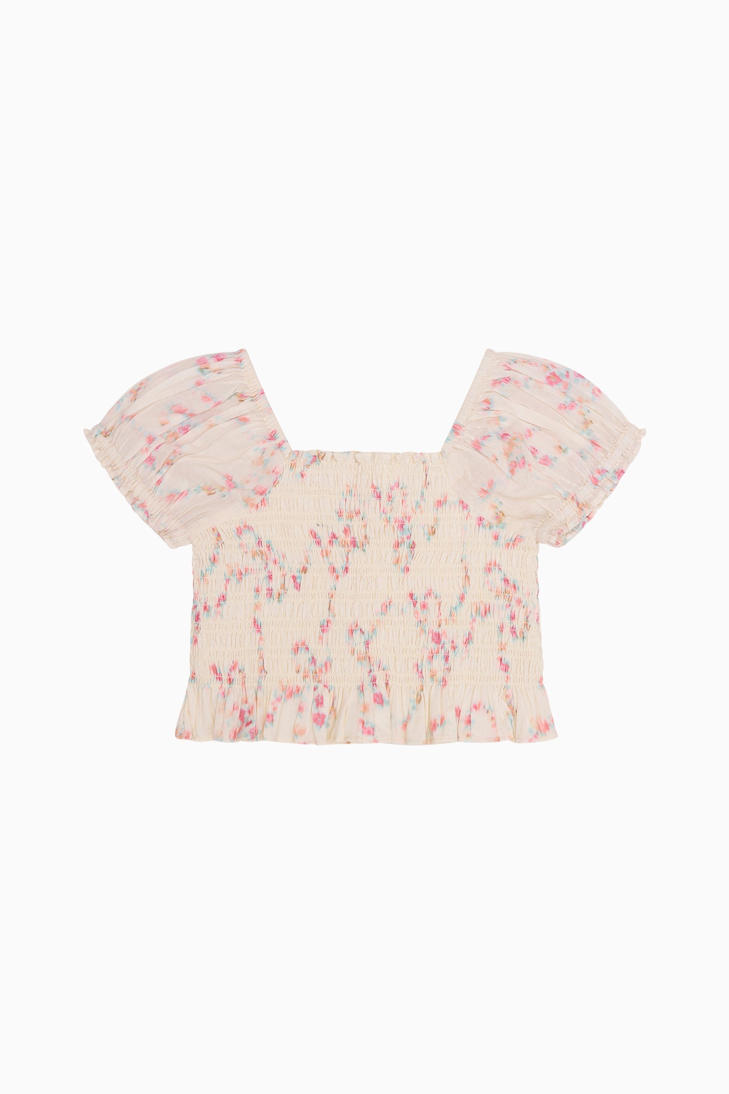 Girls Fabielle Luna Rosa Fleur Top - MAGNOLIA