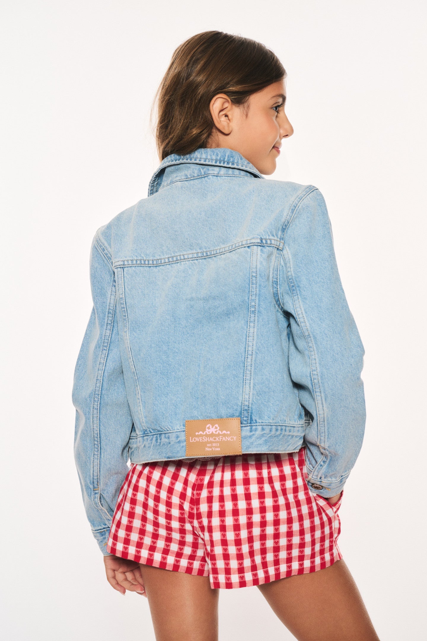 Girls Lavina Cherry Denim Jacket