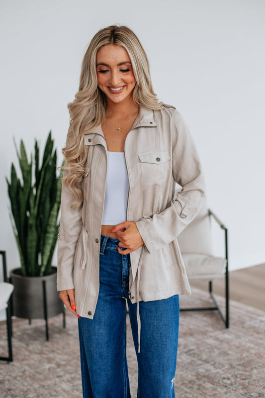 Talon Utility Jacket - Beige